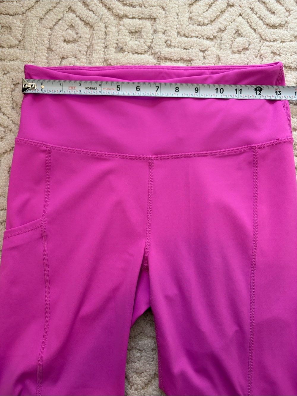 Lilly Pulitzer Women’s Pink Luxletic Athletic Leggings with Pocket, Size Medium - Picture 7 of 8